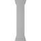 Ekena Millwork 10"W x 48"H Plain Newel Post with Flat Capital & Base Trim (Installation kit included) NWL10X48PLF0B0 - alternate 1